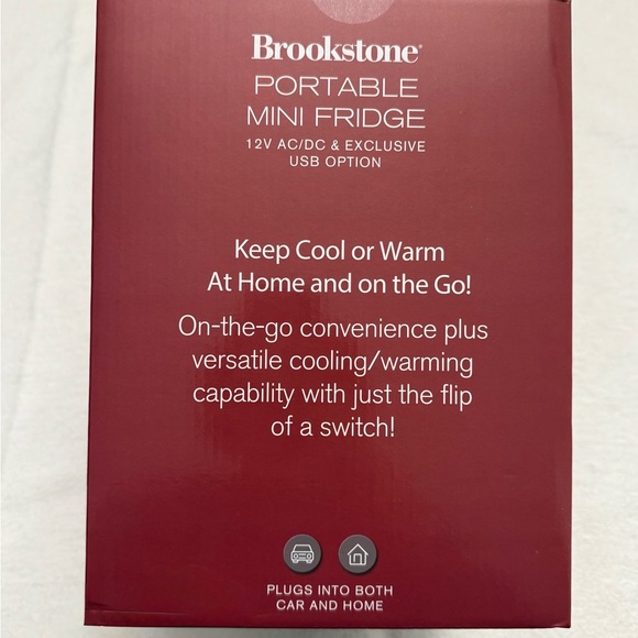 Brookstone Portable Mini Fridge 4L - Black & White - Picture 5 of 5